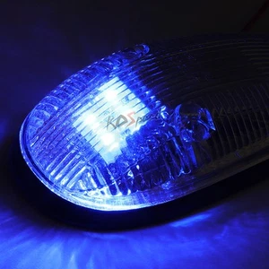 5x Pickup Truck Black Roof Top Marker Set Blue LED for 99-01 Dodge Ram BR/BE - Picture 1 of 5