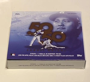 2024 TOPPS 50/50: SHOHEI OHTANI BASEBALL 10-PACK BOX - Picture 1 of 3