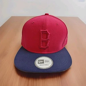 New Era Black Scale Strap Back Boston Red Sox Vtg Red With Gray 2013 Rare - Picture 1 of 9