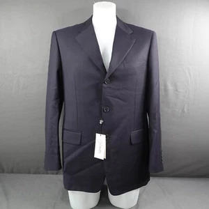 Lanificio F.illi Cerruti Mens Blazer Suit Jacket 48R Blue Wool Double Vent NEW - Picture 1 of 15