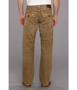 231 $ NEU TRUE RELIGION JEANS Herren Ricky Big T gerade niedrig braun Denims 29x33 - Bild 1 von 6