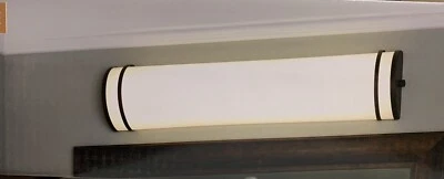 Allen + Roth, "Lorelei" 24 pulgadas bronce LED tocador luz | pantalla de cilindro blanca Foto 1 de 4