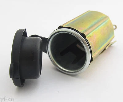 1pc 12V Power Jack Cigarette Lighter Socket Outlet Marine Motorcycle Metal Base - Image 1 of 4