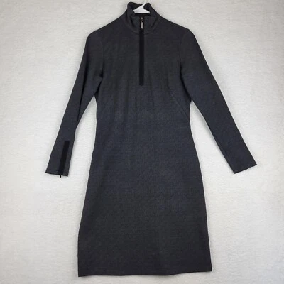 Vestido J McLaughlin Bedford 1/4 Cremallera Ajustado Elastizado Negro Carbón Usado en Excelente Condición Talla PEQUEÑA Foto 1 de 4