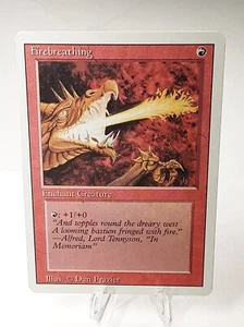 MTG - 3rd Edition - Revised - Firebreathing - Common - LP+ NM - Picture 1 of 2