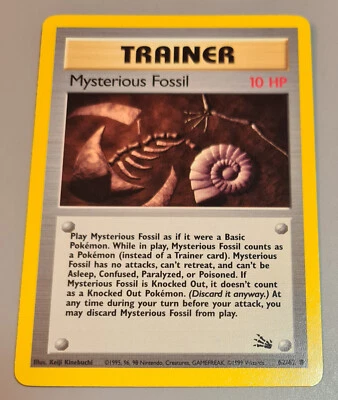 Mysterious Fossil # 62/62 Common Fossil 2000 Pokemon Englisch Near Mint Vintage - Bild 1 von 3