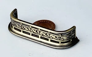 Dolls House Metal Curved Fire Fender 1:12 Scale Miniature Accessory 1961 tumdee - Picture 1 of 7