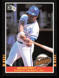 1985 Donruss Highlights #25 George Brett Baseball Card - - Near Mint or Better