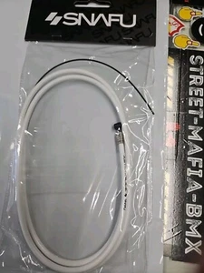 SNAFU BMX Fahrrad Bremszug WEISS LINEAR SLICK CABLE passend für SE GT DK HARO KINK NEU - Bild 1 von 5