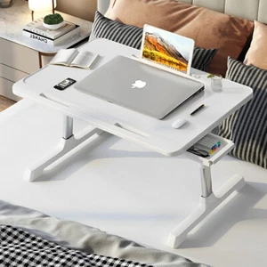 Folding Laptop Table Notebook Adjustable Desk Stand Computer Ipad Bed Sofa Tray - Picture 1 of 31