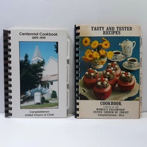  Campbellstown Ohio United Church Of Christ Cookbooks Centennial & Women's Lot 2 - Picture 1 of 24