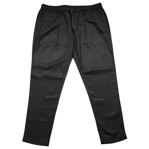 Mens Joggers Pants Black Polyester Drawstring Loose Harem Lounge Casual Beach XL - Picture 1 of 5