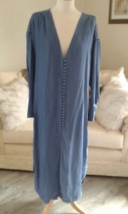 Free People Denim Look Blue Dress, Size Small - Picture 1 of 8