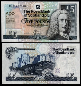 Scotland £5 POUNDS P-364 2005 Royal College of Surgeons Commemorative UNC NOTE - Picture 1 of 4