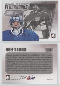 2007-08 ITG Between the Pipes Flashbacks Roberto Luongo #FB-08 HOF