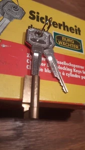 Burg Wächter Zylinder - Schlüssellochsperre lang MK / 2 für Möbelschlösser - Bild 1 von 6