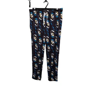 Scream Mens Ghostface All Over Print Sleep Pajama Pants Black Drawstring Medium - Picture 1 of 5