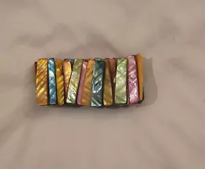Bracciale Conchiglia Multicolore Elasticizzato Grazioso Costume Casual Gioielli Unici - Foto 1 di 7