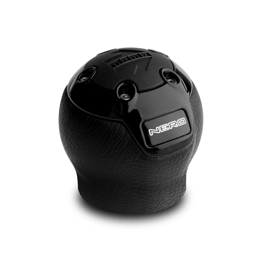 MOMO Motorsport Nero Shift Knob Black Leather Short Reverse - NERBK1-R - Image 1 of 1