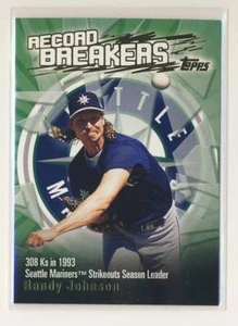 2003 Topps Record Breakers #RJ Randy Johnson Seattle Mariners BX4 - Foto 1 di 2