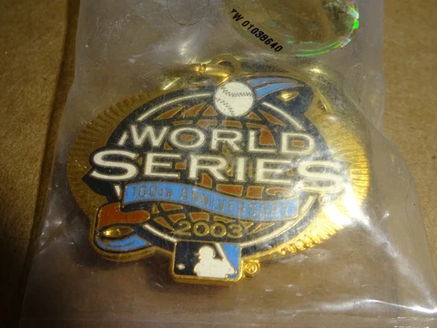 2003 100th MLB World Series keychain New York Yankees vs. Florida Marlins Cover
