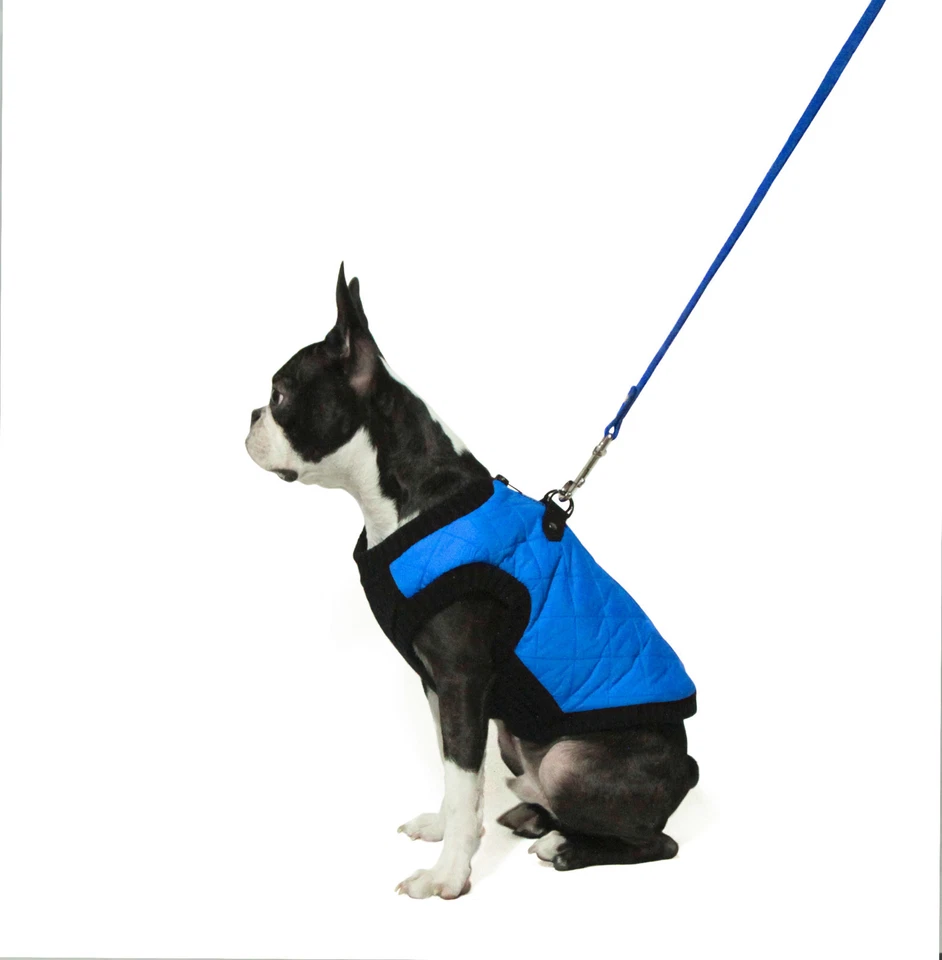 Gooby Fashion Vest Dog Puppy Small Breed M L XL Quilted Sweater Jacket & D-Ring - Image 1 of 4