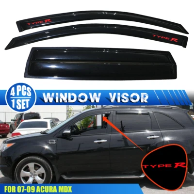 Window Visors Fits 07-13 Acura MDX Rain Guard Vent Deflector Foto 1 de 2