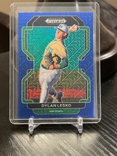 2022 Panini Prizm Draft Picks Dylan Lesco Blue Mojo Prizm Mint!