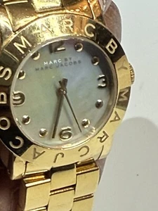 Marc jacobs gold plated watch Metal Bracelet With Links Pre Owned - Picture 1 of 3