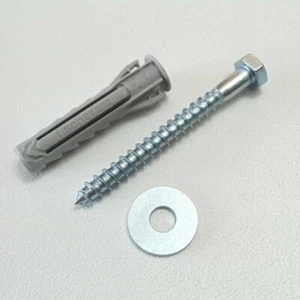Tassello in plastica e vite TE da 14 x 80mm  - 1pz - Foto 1 di 4