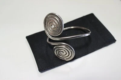 BRACCIALE  BRACCIALETTO DA BRACCIO METALLO DOPPIA SPIRALE  GR. 60 - Immagine 1 di 2