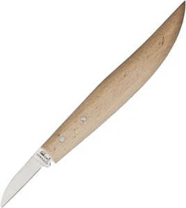 Cuchillo tallado Otter-Messer - acero al carbono y madera dura / Hecho en Alemania - Imagen 1 de 3