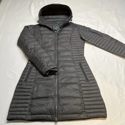 Kuhl Projekt Gray Spyfire 800 Fill Down Insulated Puffer Parka Jacket Womens XS - Image 1 of 4