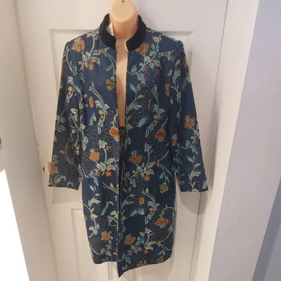  Indigo Moon Womens Size Medium Beaded Floral Tapestry Jacket NWT  - Image 1 of 4