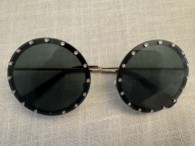 Gafas de sol redondas Valentino tono negro/dorado VA 2010-B cristales Foto 1 de 4