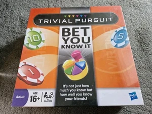 Trivial Pursuit Bet You Know It Adult Board Game Hasbro  - Picture 1 of 2