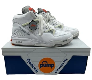 BOMBA REEBOK OMNI ZONE 2014 TALLA 10 hip hop blanco/gris/naranja usado en excelente estado con caja difícil de encontrar ¡raro! - Imagen 1 de 9