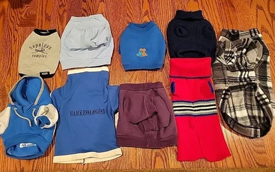 Preowned Lot of 9 Dog Clothing Size Xs - Image 1 of 4
