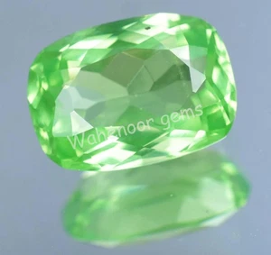11.15 Ct Natural Green Peridot Cushion Shape VVS Pak Gemstone AGL Certified - Picture 1 of 6