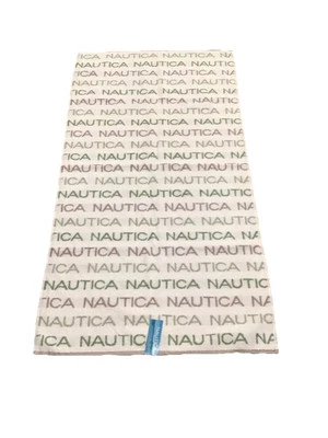NEW! Nautica Bath Towel 28x52 LOGO Authentic 100% Cotton Color White Multi color - Image 1 of 4