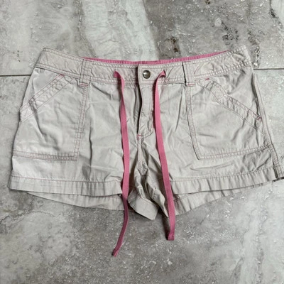 Mossissue Mossimo 100% Cotton Casual Khaki Shorts Beige Pink Size Large - Image 1 of 4