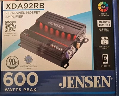 Amplificador Coche 2 Canales Jensen XDA92RB 600W Nuevo 925brds4  Foto 1 de 3