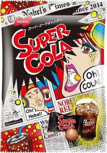 Japanese Cola Hard Candy Sour Sweet Super Fruit Powder Pop Sugar Bag NOBEL 88g - Picture 1 of 30
