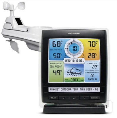AcuRite 5-in-1 Weather Sensor Model 06004 with Color Display 06016M NEW - Image 1 of 4