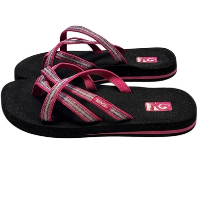 Sandalias para mujer TEVA OLOWAHU rosa con correas Mush sin cordones TALLA 6 EE. UU. Foto 1 de 4