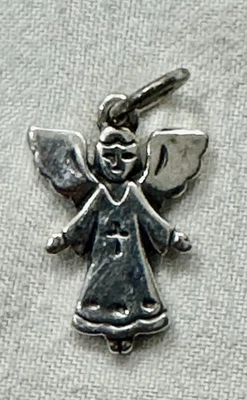 RETIRED James Avery  Sterling Silver 925 Adorned ANGEL Charm/Pendant - Image 1 of 4