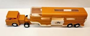 Vintage 1960s Marx Charlmar Farms Plastic Semi Truck & Horse Trailer. Ultra Rare - Picture 1 of 9