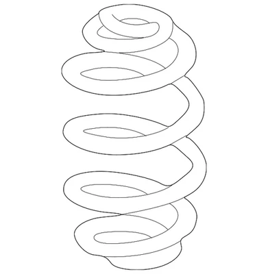 BMW Z3 2001-2002 genuino - muelle helicoidal 33-53-0-015-960 Foto 1 de 2