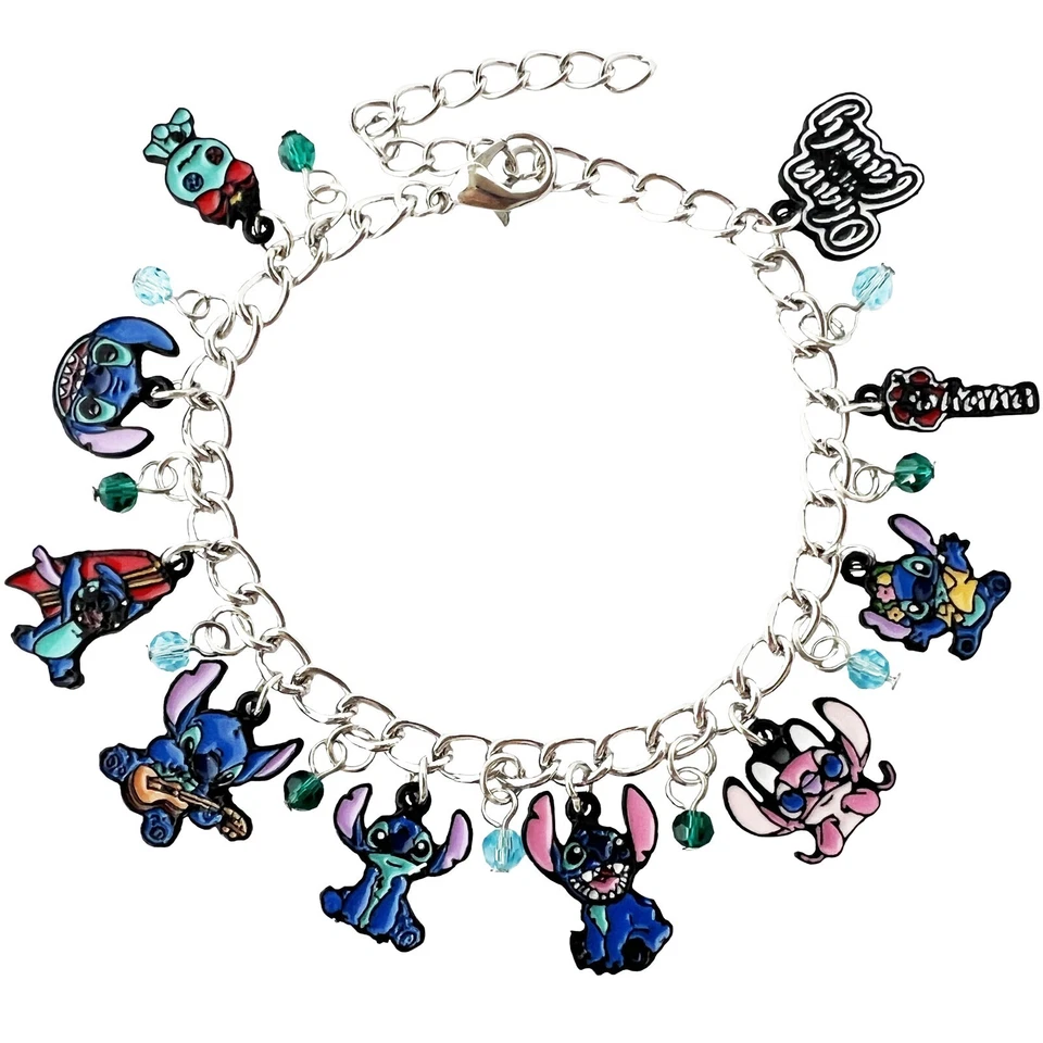 Pulseira berloque de surf rosa ponto Disney - Imagem 1 de 1