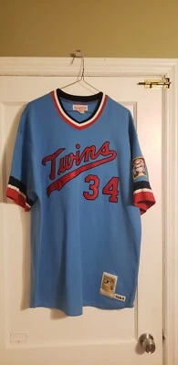 100% Authentic Mitchell & Ness 1984 Kirby Puckett Minnesota Twins Jersey Sz 2XL  - Image 1 of 4